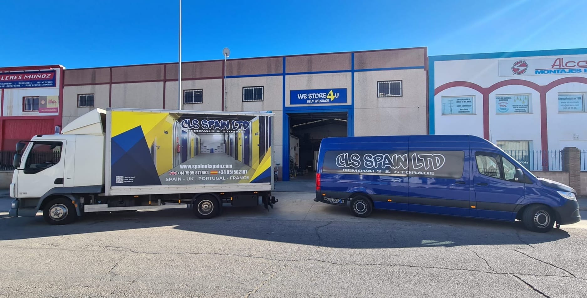 CLS Spain removal van and truck fleet for international moves