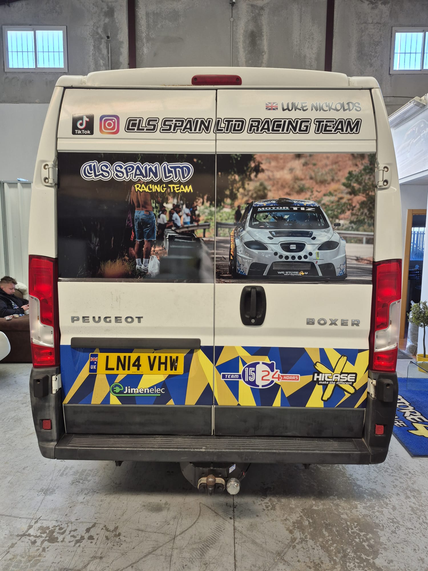 CLS Spain Racing Team van rear livery